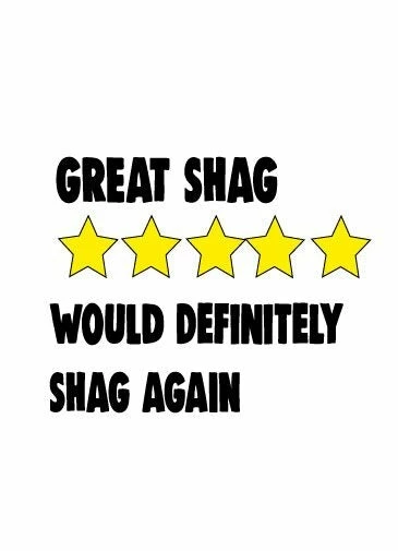 Cheeky Chops Cards 5 Star Shag Funny Valentine's Card Greeting Cards 3 Cheeky Chops Cards 5 Star Shag Funny Valentine's Card Greeting Cards