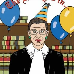 The Found Ruth Bader Ginsburg Birthday Card Greeting Cards