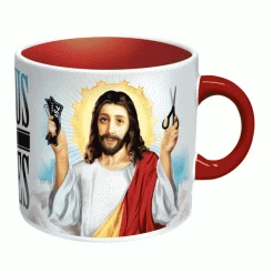 The Unemployed Philosophers Guild Jesus Shaves Mug