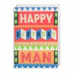 Paper E. Clips Birthday Card Marvellous Man Greeting Cards