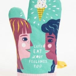 Blue Q BlueQ Oven Mitt Let's Eat Your Feelings Too