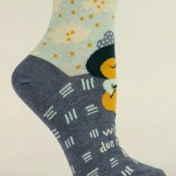 Blue Q BlueQ Women's Ankle With All Due Respect, No.