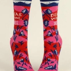 Blue Q BlueQ Women's Crew Dear Wine, Yes