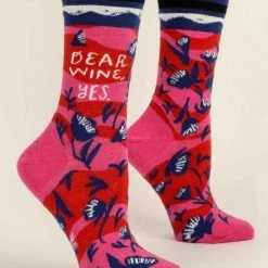 Blue Q BlueQ Women's Crew Dear Wine, Yes