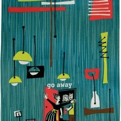 Blue Q Dish Towel Go Away