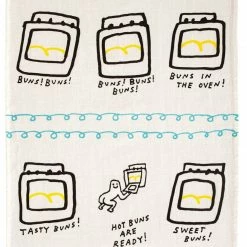 Blue Q Dish Towel Hot Buns