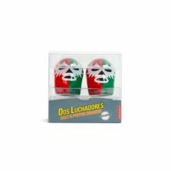 Kikkerland Design Inc. Dos Luchadores Salt & Pepper Shakers