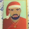 Paper E. Clips Drake Santa Hat Christmas Card Greeting Cards
