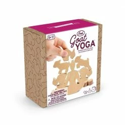 Lifetime Brands Goat Yoga Wooden Stacking Game Fred & Friends