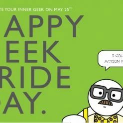 Hug And Kiss Designs Happy Geek Pride Day Postcard