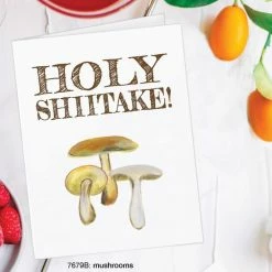Printed Canvas Holy Shiitake Card