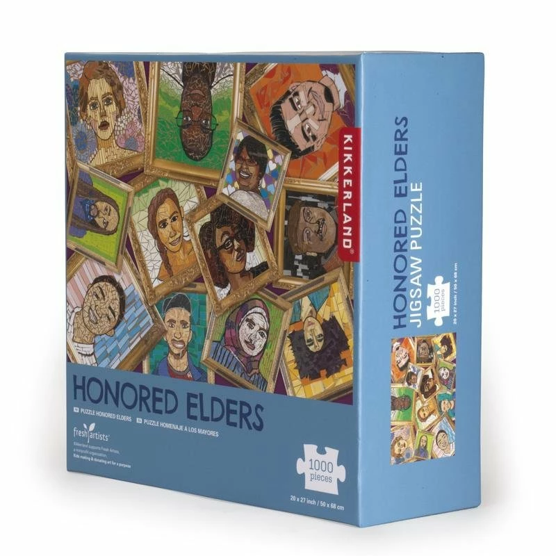 Kikkerland Design Inc. Honoured Elders 1000 Pc Puzzle 3 Kikkerland Design Inc. Honoured Elders 1000 Pc Puzzle