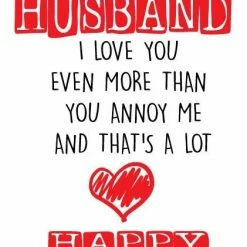 Cheeky Chops Cards Husband Love You More Funny Valentine's Card Greeting Cards