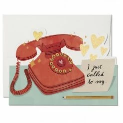 Paper E. Clips I Just Called To Say Card Greeting Cards