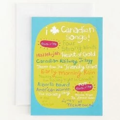 Wendy Tancock I Love Canadian Songs Card