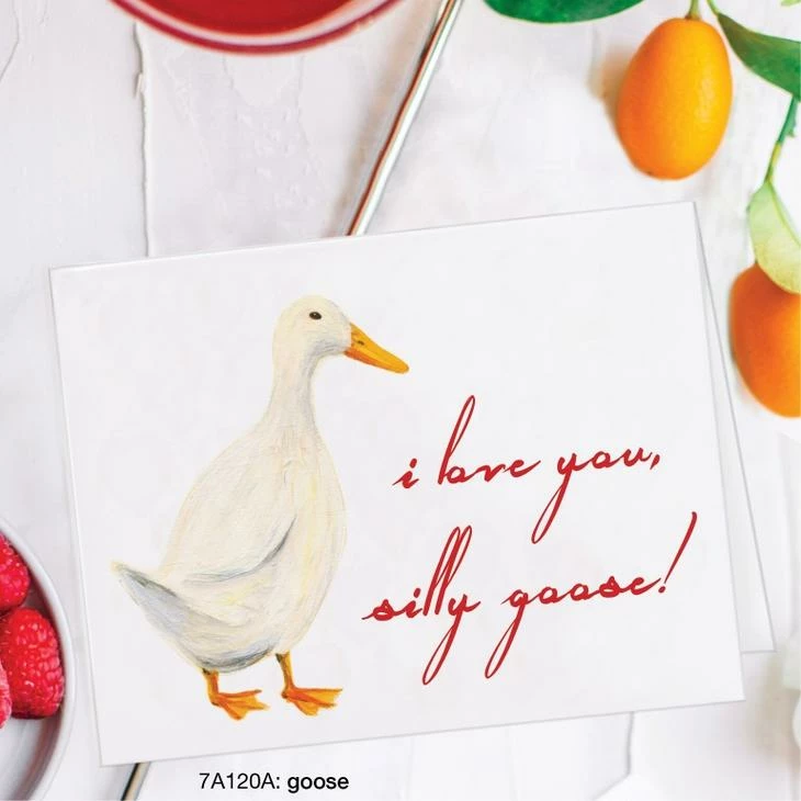 Printed Canvas I Love You Silly Goose Card 3 Printed Canvas I Love You Silly Goose Card