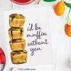Printed Canvas I'd Be Muffin Without You Card Greeting Cards