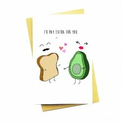 Paper E. Clips I'd Pay Extra For You Valentine's Card Greeting Cards