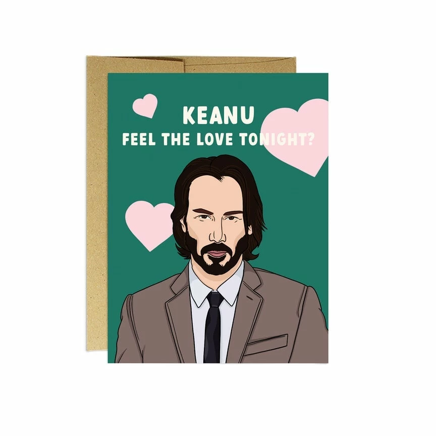 Party Mountain Paper Keanu Feel The Love Card 3 Party Mountain Paper Keanu Feel The Love Card
