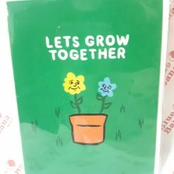 Badge Bomb (The Tate Group) Greeting Cards Let's Grow Together Card