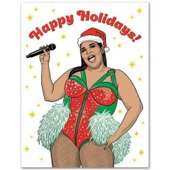 The Found Greeting Cards Lizzo Happy Holidays Card