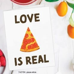 Printed Canvas Love Is Real Card