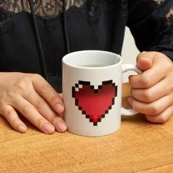 Kikkerland Design Inc. Morph Mug Pixel Heart