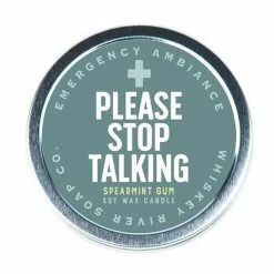 Whiskey River Soap Co. Please Stop Talking Ambiance Candle