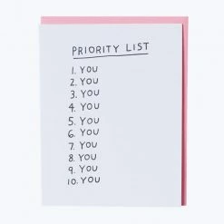Paper E. Clips Priority List YOU Card