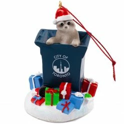 Main And Local Raccoon Trash Ornament