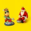 Main And Local Santa And Elf Curling Ornament Pack