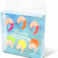 Lifetime Brands Shrimp Cocktail Drink Markers Fred & Friends