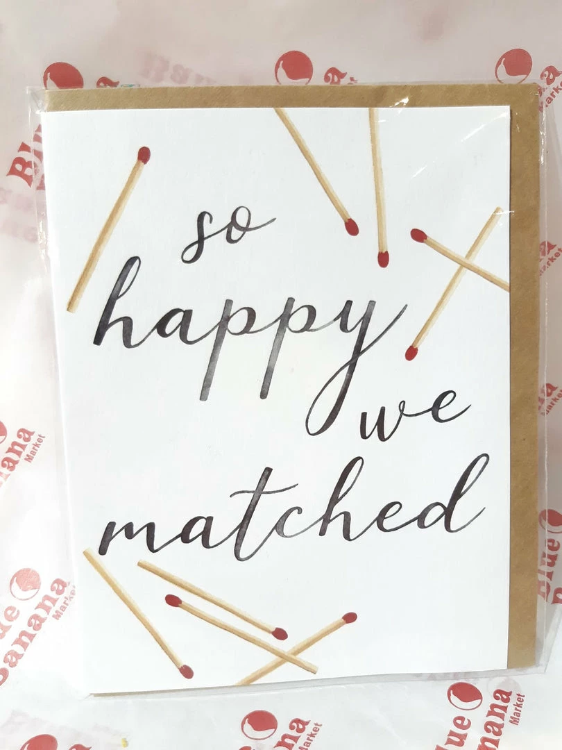 Paper E. Clips So Happy We Matched Card Greeting Cards 3 Paper E. Clips So Happy We Matched Card Greeting Cards