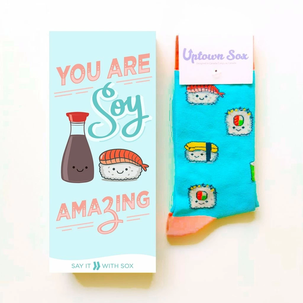 Uptown Sox Soy Amazing Greeting Card With Sock Combo Greeting Cards 3 Uptown Sox Soy Amazing Greeting Card With Sock Combo Greeting Cards