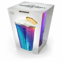 Lifetime Brands The Rainbow Party Cup 16 Oz Fred & Friends