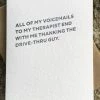 Paper E. Clips Therapist Drive Thru Card