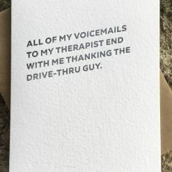 Paper E. Clips Therapist Drive Thru Card
