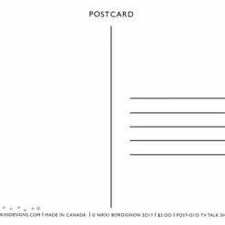 Hug And Kiss Designs Greeting Cards TV Talk Show Host Day Postcard