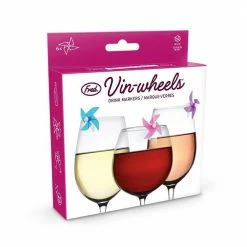 Lifetime Brands Fred & Friends Vin-Wheel Drink Markers