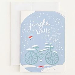Wendy Tancock Jingle Bells Bike Card