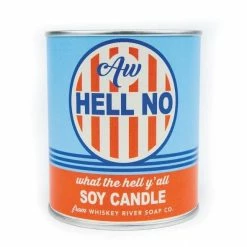 Whiskey River Soap Co. Whiskey River Aw Hell No Vintage Paint Candle