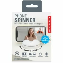 Kikkerland Design Inc. White Phone Spinner