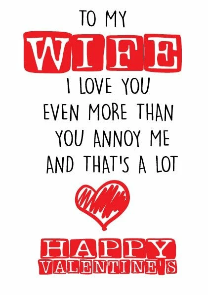 Cheeky Chops Cards Wife Love You More Funny Valentine's Card 3 Cheeky Chops Cards Wife Love You More Funny Valentine's Card