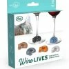 Lifetime Brands Wine Lives Kitty Wine Markers Fred & Friends