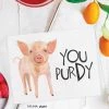 Printed Canvas You Purdy Card