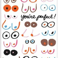 The Found Greeting Cards You're Perfect Boobs Card